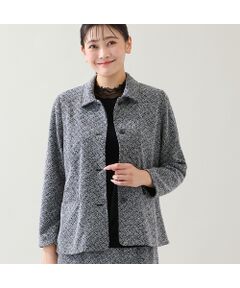 missel / ミゼール その他アウター | 【セットアップ可】ツイード柄ペプラムジャケット