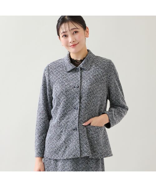 missel / ミゼール その他アウター | 【セットアップ可】ツイード柄ペプラムジャケット | 詳細4