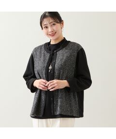 missel / ミゼール カーディガン・ボレロ | 【洗える・日本製・3L/4Lサイズあり】起毛ジャカードカーディガン