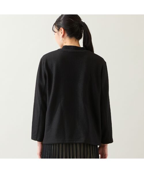 missel / ミゼール カーディガン・ボレロ | 【洗える・日本製・3L/4Lサイズあり】起毛ジャカードカーディガン | 詳細1