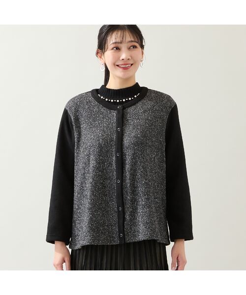missel / ミゼール カーディガン・ボレロ | 【洗える・日本製・3L/4Lサイズあり】起毛ジャカードカーディガン | 詳細3