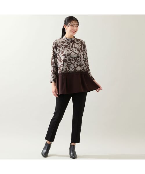 missel / ミゼール カットソー | 【洗える・3L/4Lサイズあり】花柄ペプラムカットソー | 詳細4