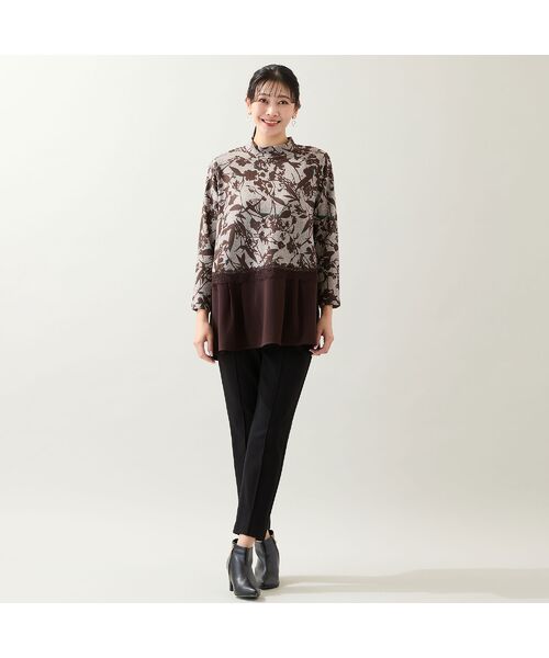 missel / ミゼール カットソー | 【洗える・3L/4Lサイズあり】花柄ペプラムカットソー | 詳細6