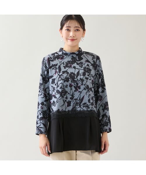 missel / ミゼール カットソー | 【洗える・3L/4Lサイズあり】花柄ペプラムカットソー | 詳細9