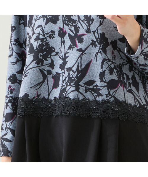 missel / ミゼール カットソー | 【洗える・3L/4Lサイズあり】花柄ペプラムカットソー | 詳細11