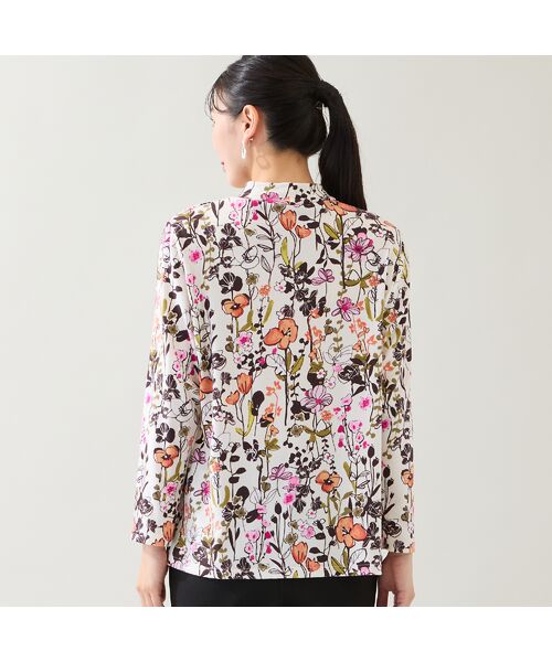 missel / ミゼール カットソー | 【洗える・日本製・3L/4Lサイズあり】花柄起毛カットソー | 詳細1