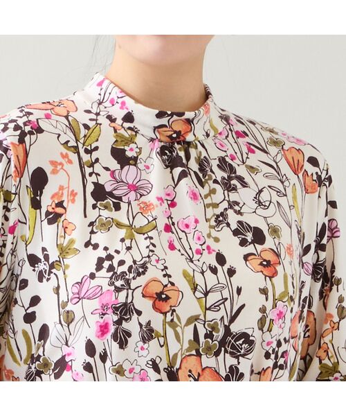 missel / ミゼール カットソー | 【洗える・日本製・3L/4Lサイズあり】花柄起毛カットソー | 詳細3