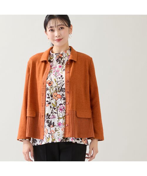 missel / ミゼール カットソー | 【洗える・日本製・3L/4Lサイズあり】花柄起毛カットソー | 詳細7