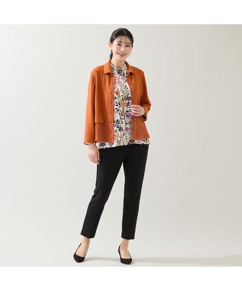 missel / ミゼール カットソー | 【洗える・日本製・3L/4Lサイズあり】花柄起毛カットソー | 詳細8