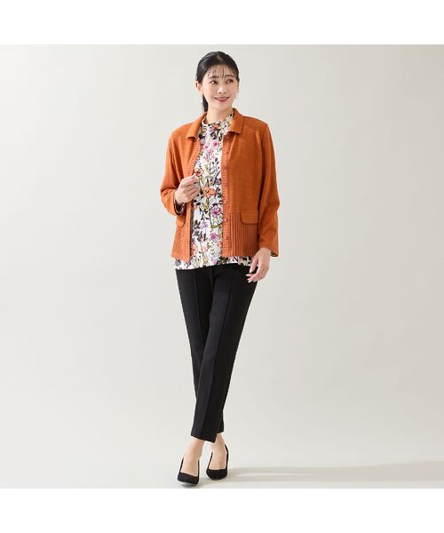 missel / ミゼール カットソー | 【洗える・日本製・3L/4Lサイズあり】花柄起毛カットソー | 詳細9