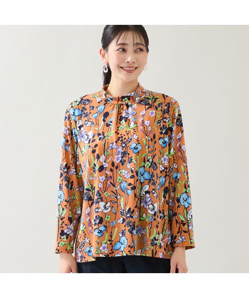 missel / ミゼール カットソー | 【洗える・日本製・3L/4Lサイズあり】花柄起毛カットソー | 詳細11