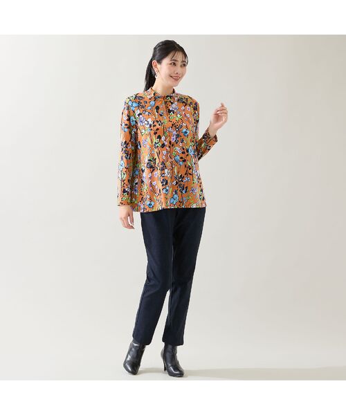 missel / ミゼール カットソー | 【洗える・日本製・3L/4Lサイズあり】花柄起毛カットソー | 詳細13