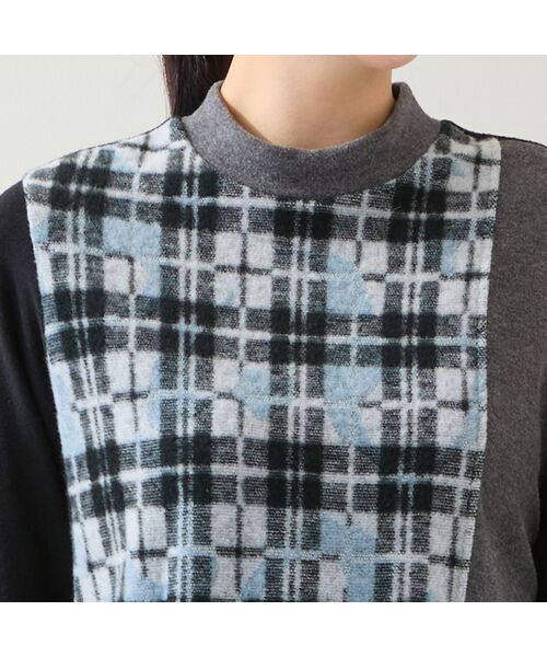 missel / ミゼール カットソー | 【洗える・日本製・3L/4Lサイズあり】ブロッキングトップス | 詳細3