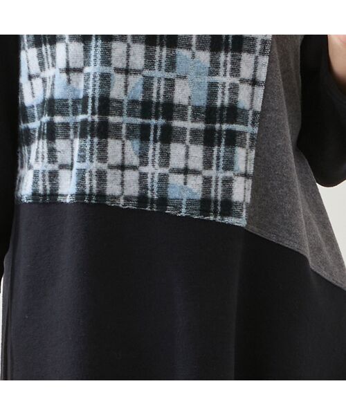 missel / ミゼール カットソー | 【洗える・日本製・3L/4Lサイズあり】ブロッキングトップス | 詳細4