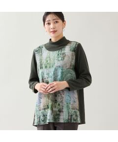 missel / ミゼール カットソー | 【洗える・日本製・3L/4Lサイズあり】風景柄カットソー