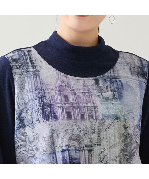 missel / ミゼール カットソー | 【洗える・日本製・3L/4Lサイズあり】風景柄カットソー | 詳細4