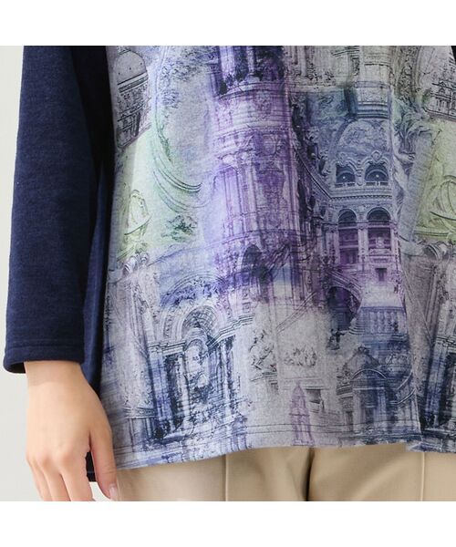 missel / ミゼール カットソー | 【洗える・日本製・3L/4Lサイズあり】風景柄カットソー | 詳細5