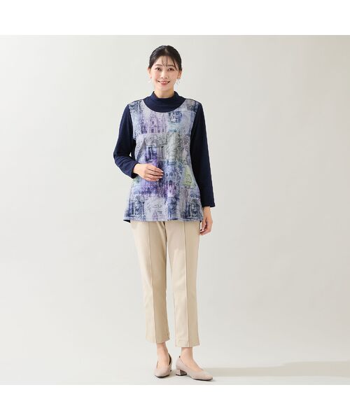 missel / ミゼール カットソー | 【洗える・日本製・3L/4Lサイズあり】風景柄カットソー | 詳細6