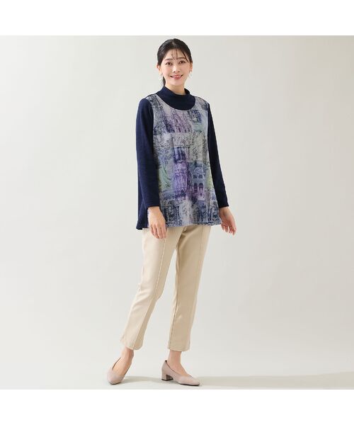 missel / ミゼール カットソー | 【洗える・日本製・3L/4Lサイズあり】風景柄カットソー | 詳細7