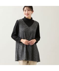 missel / ミゼール カットソー | 【洗える・日本製・3L/4Lサイズあり】起毛ジャカードチュニック