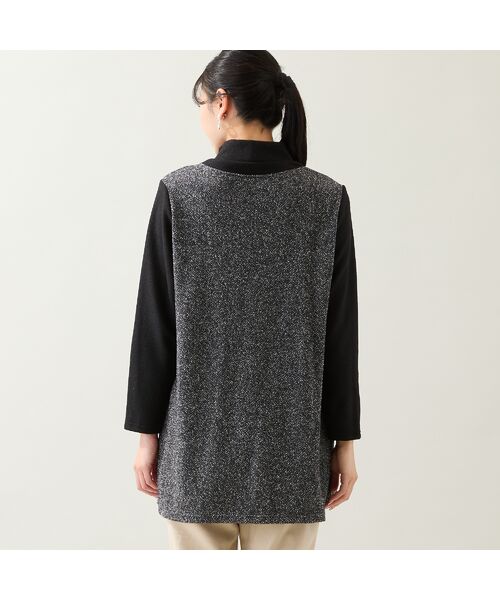 missel / ミゼール カットソー | 【洗える・日本製・3L/4Lサイズあり】起毛ジャカードチュニック | 詳細1
