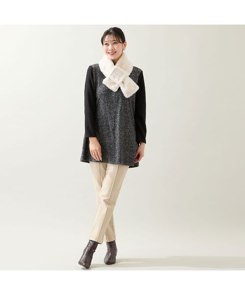 missel / ミゼール カットソー | 【洗える・日本製・3L/4Lサイズあり】起毛ジャカードチュニック | 詳細8