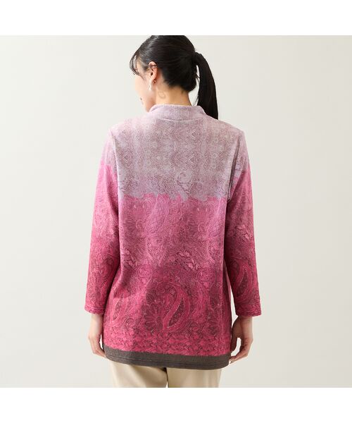 missel / ミゼール カットソー | 【洗える・日本製・3L/4Lサイズあり】ペイズリー柄チュニック | 詳細1