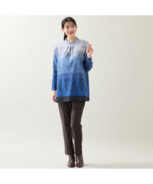 missel / ミゼール カットソー | 【洗える・日本製・3L/4Lサイズあり】ペイズリー柄チュニック | 詳細10