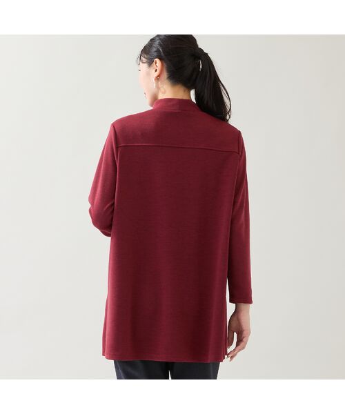 missel / ミゼール カットソー | 【洗える・日本製・3L/4Lサイズあり】千鳥柄フロッキーチュニック | 詳細7