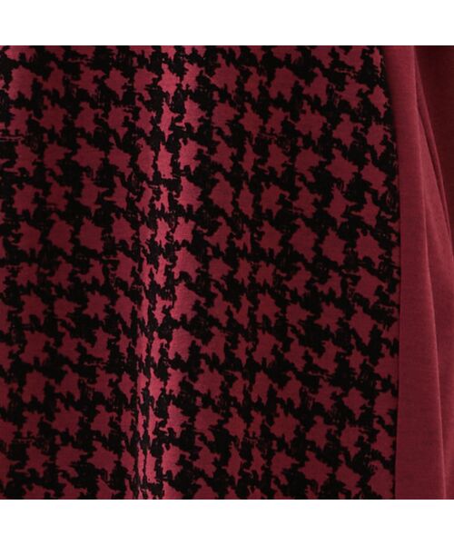 missel / ミゼール カットソー | 【洗える・日本製・3L/4Lサイズあり】千鳥柄フロッキーチュニック | 詳細10