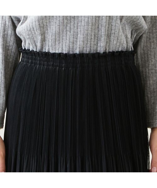missel / ミゼール ミニ・ひざ丈スカート | 【リバーシブル・3L/4Lサイズあり】チュールプリーツスカート | 詳細12