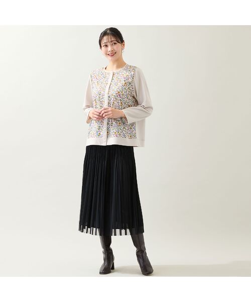 missel / ミゼール ミニ・ひざ丈スカート | 【リバーシブル・3L/4Lサイズあり】チュールプリーツスカート | 詳細18