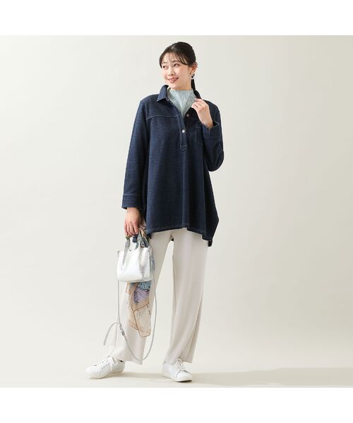 missel / ミゼール その他パンツ | 【洗える・快適ストレッチ・セットアップ可・3L/4Lサイズ】イージーワイドパンツ | 詳細4