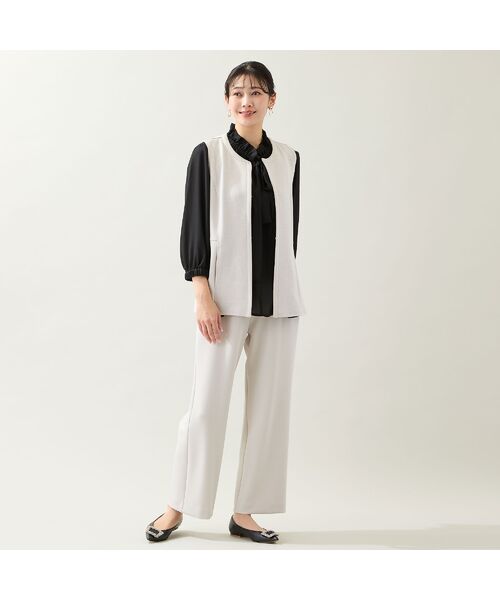 missel / ミゼール その他パンツ | 【洗える・快適ストレッチ・セットアップ可・3L/4Lサイズ】イージーワイドパンツ | 詳細5