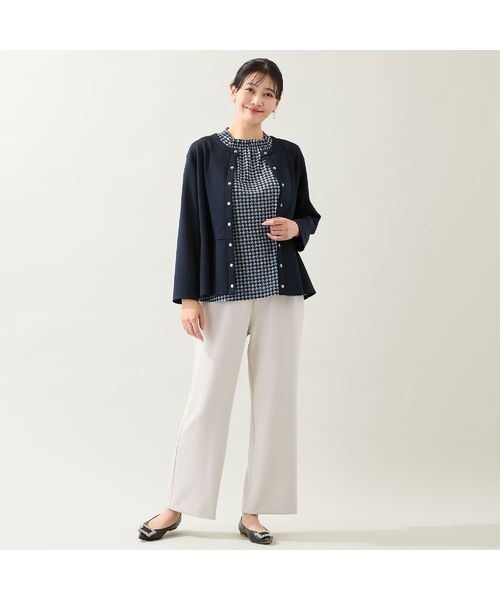 missel / ミゼール その他パンツ | 【洗える・快適ストレッチ・セットアップ可・3L/4Lサイズ】イージーワイドパンツ | 詳細7