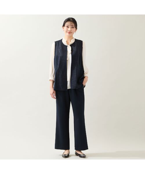 missel / ミゼール その他パンツ | 【洗える・快適ストレッチ・セットアップ可・3L/4Lサイズ】イージーワイドパンツ | 詳細11