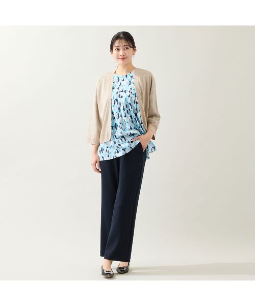 missel / ミゼール その他パンツ | 【洗える・快適ストレッチ・セットアップ可・3L/4Lサイズ】イージーワイドパンツ | 詳細12