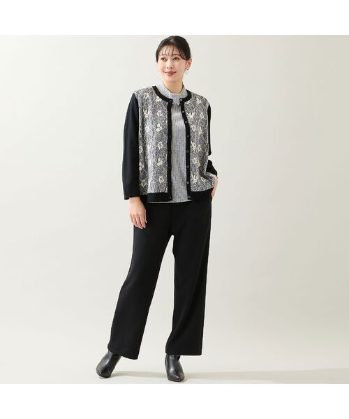 missel / ミゼール その他パンツ | 【洗える・快適ストレッチ・セットアップ可・3L/4Lサイズ】イージーワイドパンツ | 詳細15