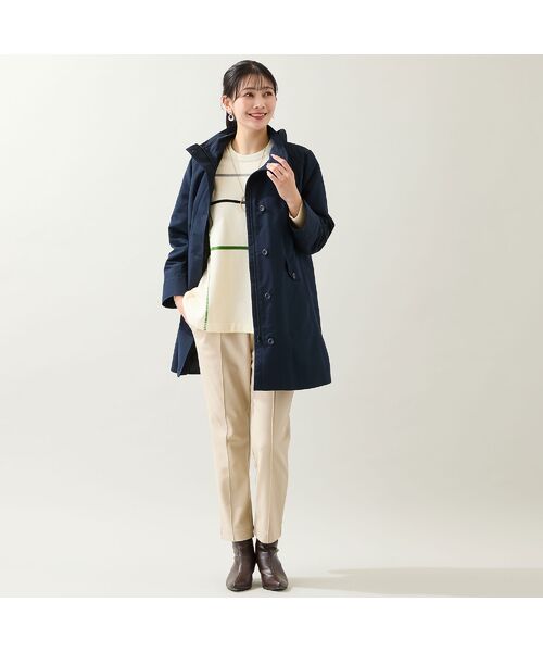 missel / ミゼール その他アウター | 【WEB先行販売・ライナー取り外し可・3L/4Lサイズあり】スタンドカラーコート | 詳細14