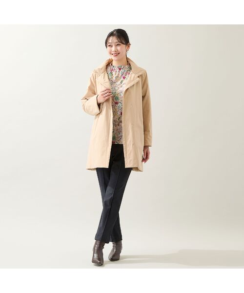 missel / ミゼール その他アウター | 【軽量・中綿裏地つき・3L/4Lサイズあり】スタンドカラーコート | 詳細6