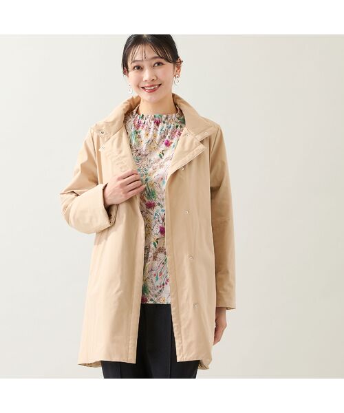 missel / ミゼール その他アウター | 【軽量・中綿裏地つき・3L/4Lサイズあり】スタンドカラーコート（ベージュ）
