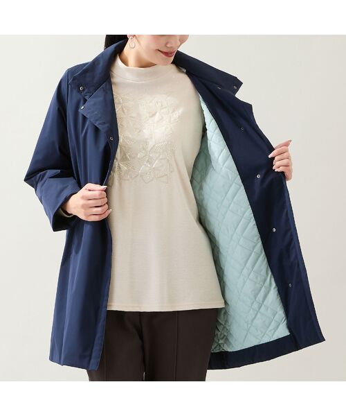 missel / ミゼール その他アウター | 【軽量・中綿裏地つき・3L/4Lサイズあり】スタンドカラーコート | 詳細12