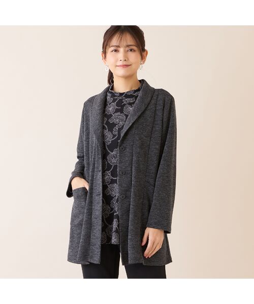 missel / ミゼール カットソー | 【洗える・アンサンブル可・3L/4Lサイズあり】ソフトニット花柄カットソー | 詳細11