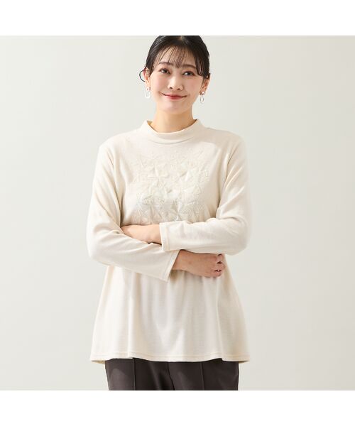 missel / ミゼール カットソー | 【洗える・日本製・3L/4Lサイズあり】トライアングル刺繍カットソー | 詳細2