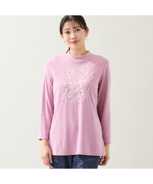 missel / ミゼール カットソー | 【洗える・日本製・3L/4Lサイズあり】トライアングル刺繍カットソー | 詳細14