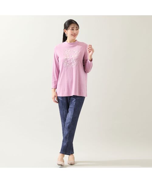 missel / ミゼール カットソー | 【洗える・日本製・3L/4Lサイズあり】トライアングル刺繍カットソー | 詳細16