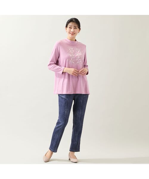 missel / ミゼール カットソー | 【洗える・日本製・3L/4Lサイズあり】トライアングル刺繍カットソー | 詳細17