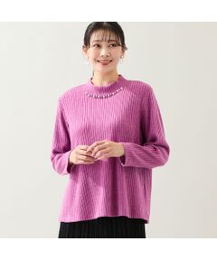 missel / ミゼール カットソー | 【洗える・3L/4Lサイズあり】ビジューモチーフつきカットソー