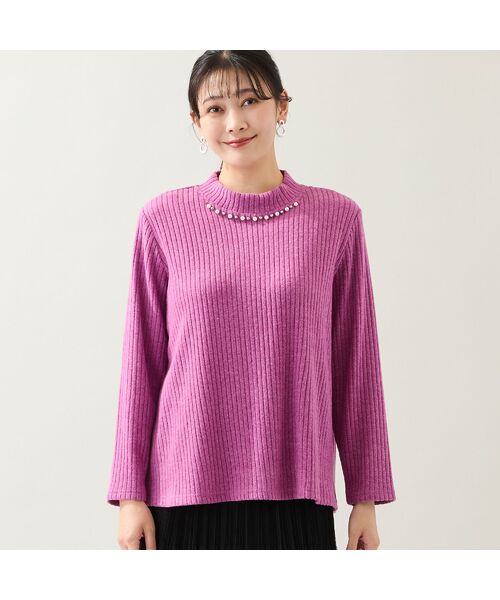 missel / ミゼール カットソー | 【洗える・3L/4Lサイズあり】ビジューモチーフつきカットソー | 詳細14