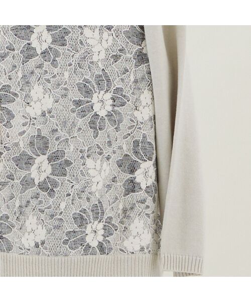 missel / ミゼール カーディガン・ボレロ | 【アンサンブル可・3L/4Lサイズあり】フロントレースカーディガン | 詳細2